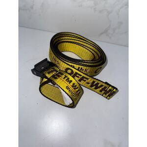 Off-White Industrial Belt in Yellow